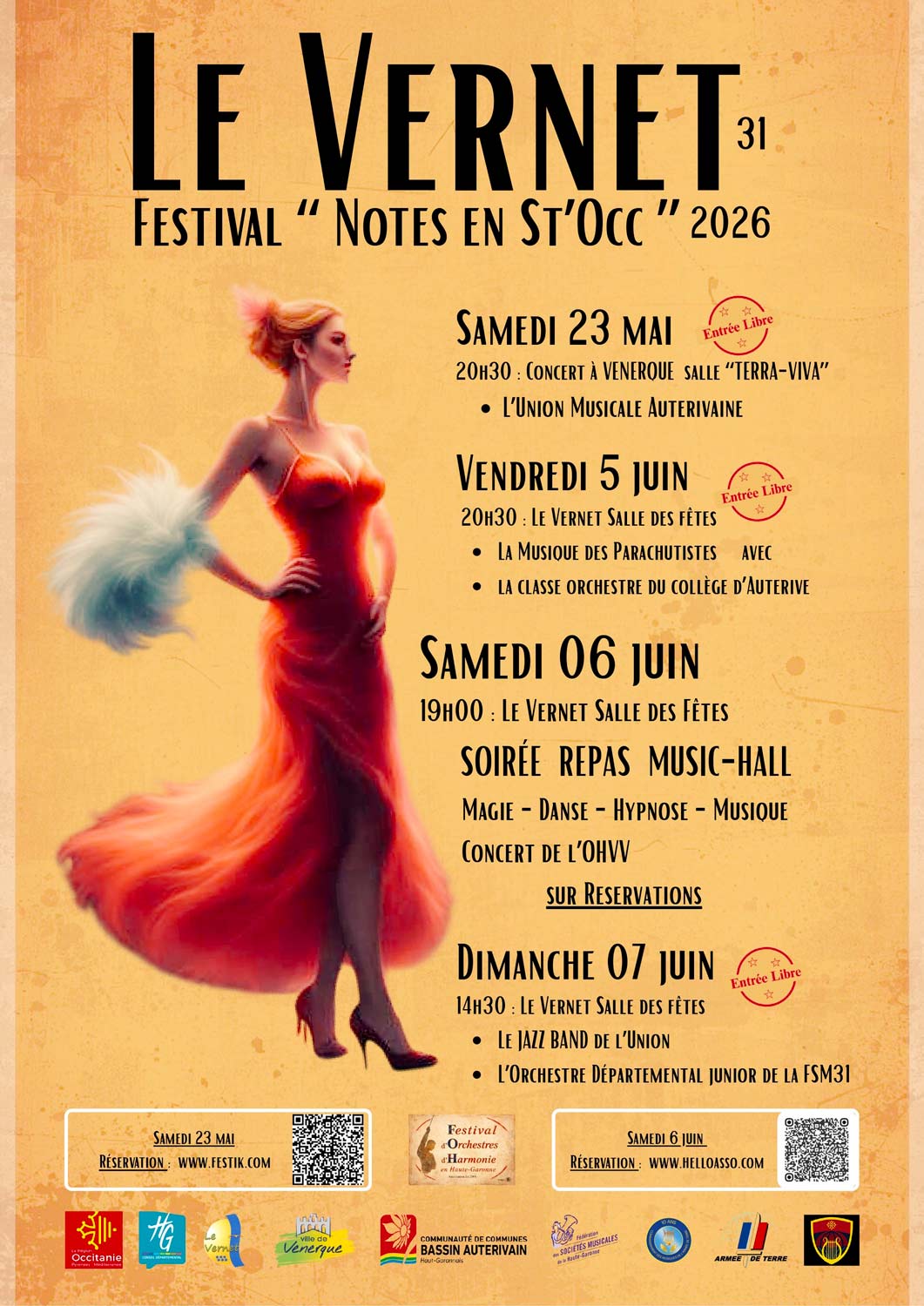 Concert Notes en St'Occ 2026 - Musique des Parachutistes
